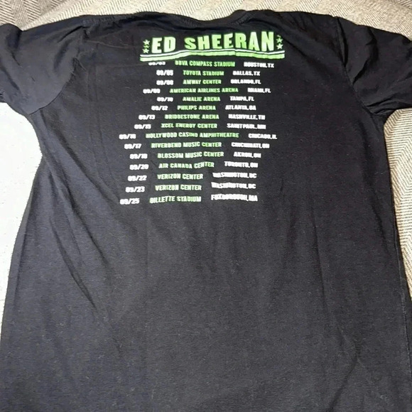 ED SHEERAN concert tour tshirt black size XS, short sleeve - Picture 10 of 11